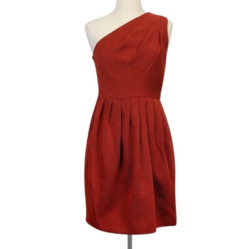 Halston heritage orange dress